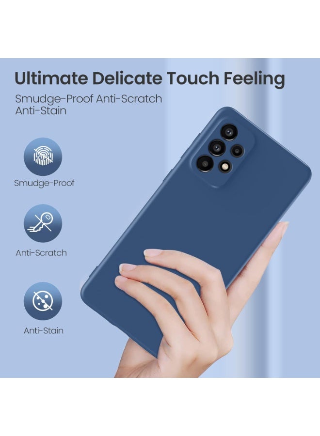 Samsung Galaxy A73 5G Case, Thin TPU Cover with Camera Protection Anti-Scratch Slim Fit Flexible Phone Case for Galaxy A73 5G Blue - Image 4